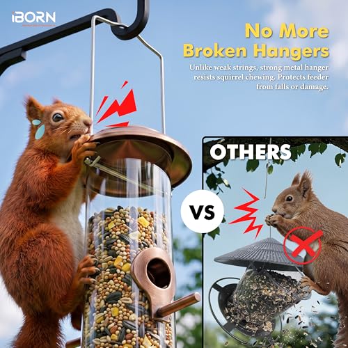 Bird Feeders for Outdoors 15" 6 Ports Chew (2 Count)