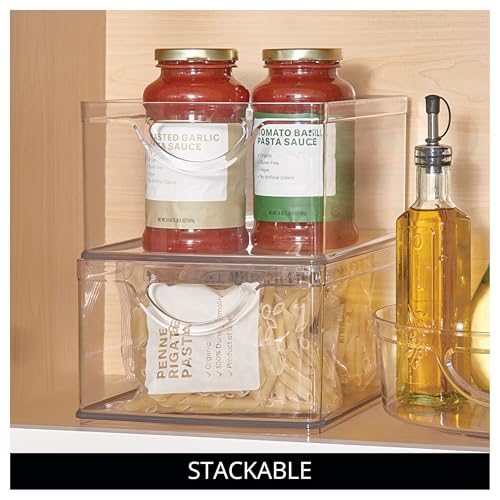 Plastic Stackable Kitchen Cabinet Storage Bin