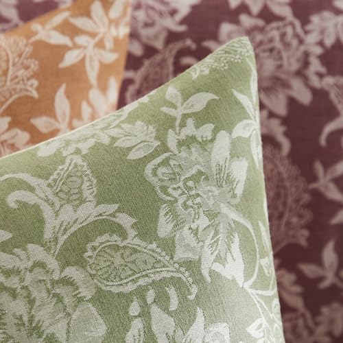 Floral Jacquard Throw Pillow Covers Set of 2 (2 Count)