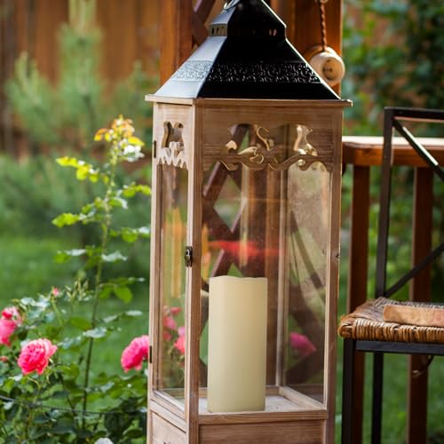 4" x 8" Waterproof Outdoor Flameless Candles with Remote and Timer