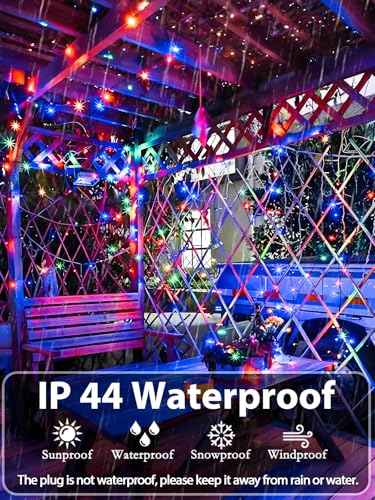 165 FT 500 LED Christmas Lights String Indoor Outdoor Waterproof Multicolor