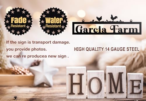 Personalized Chicken Coop Metal Signs