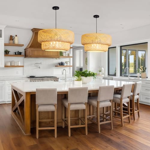Woven Bamboo Pendant Light