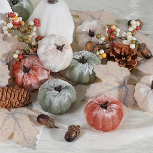 25 PCS Pumpkin Decor Set