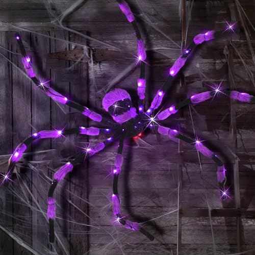 Giant Spider Halloween Decorations (Purple)