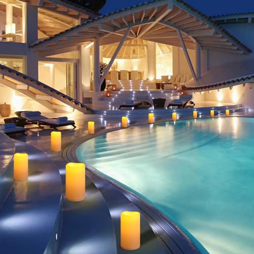 8" x 4" Large Outdoor Flameless Candles (2 Count)