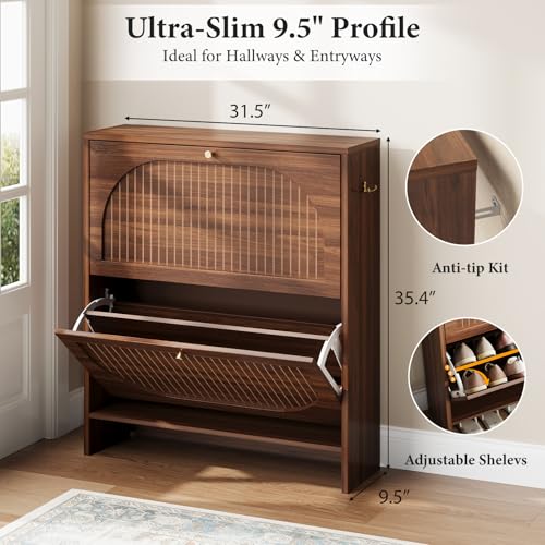 Arch Chic Shoe Cabinet for Entryway