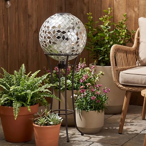 Sunnydaze Solar Gazing Ball for Garden (2 Count)