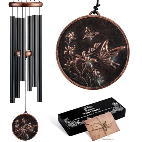 34" Butterfly Wind Chimes for Outside