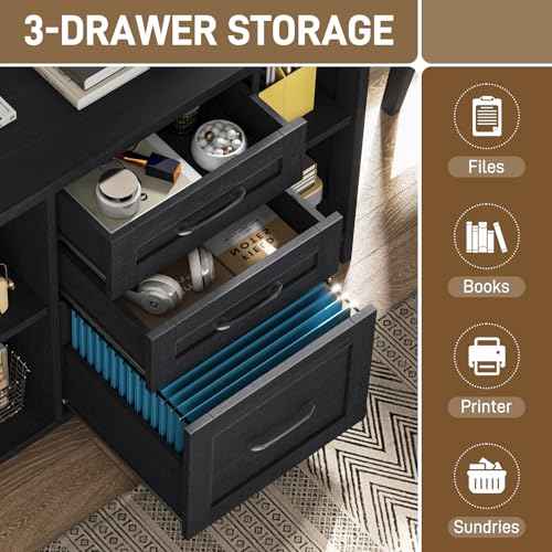 File Cabinet with 3 Drawers