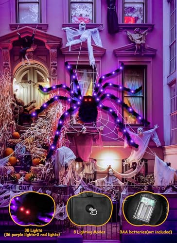 59" Halloween Spider Decoration (Black)