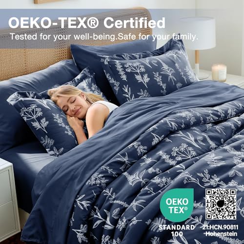 Navy Blue Twin Comforter Set