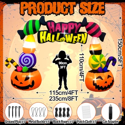 6FT Height Halloween Inflatables Trunk or Treat Car Decorations