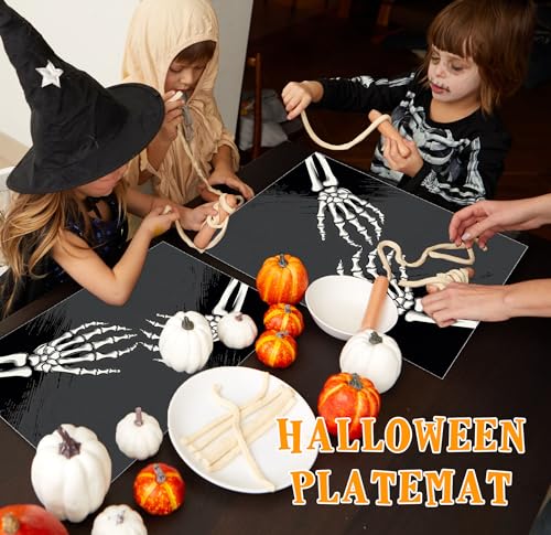 Halloween Skeleton Placemats Set of 4 (4 Count)
