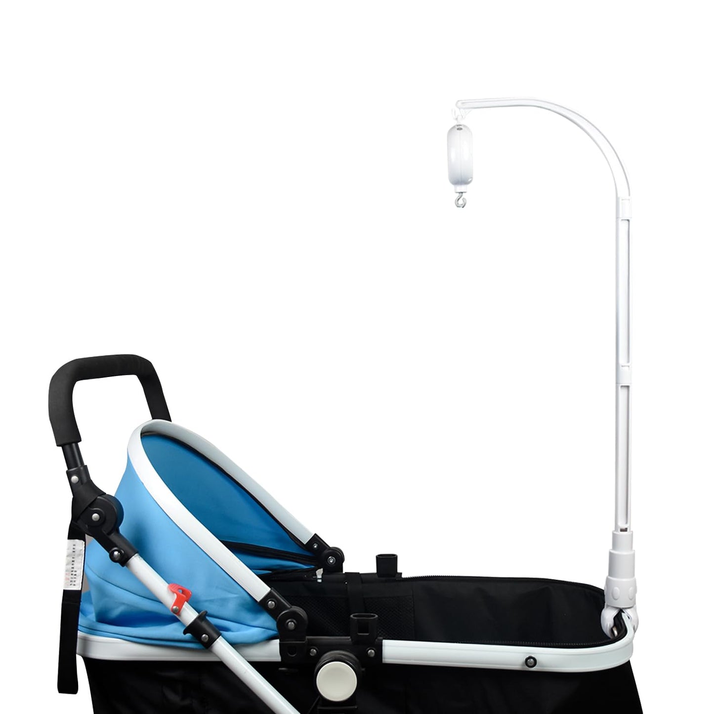 HLEEDEUO 32 inches Crib Mobile Arm Adjustable Height Mobile Holder Arm with Baby Mobile Clamp, Bassinet Mobile Attachment & Crib Arm Attachment Clamp - DIY Mobile Arm Hanger for Bassinet & Crib