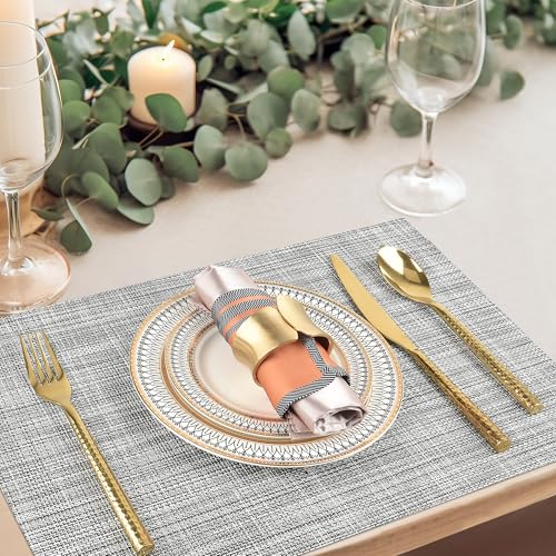 Gray Placemats Set of 8 (8 Count)