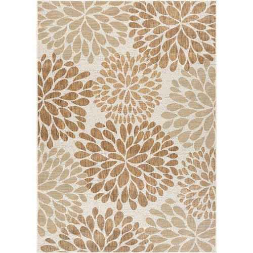 Outdoor Rug 8x10 Modern Exotic Tropical Leaf Area Rugs for Indoor and Outdoor Patio Deck Porch Garden Water Resistant Washable Outside Carpet