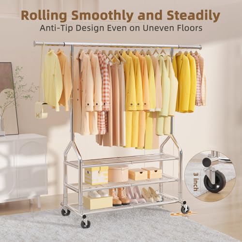 Heavy Duty Clothes Rack Load 688 LBS
