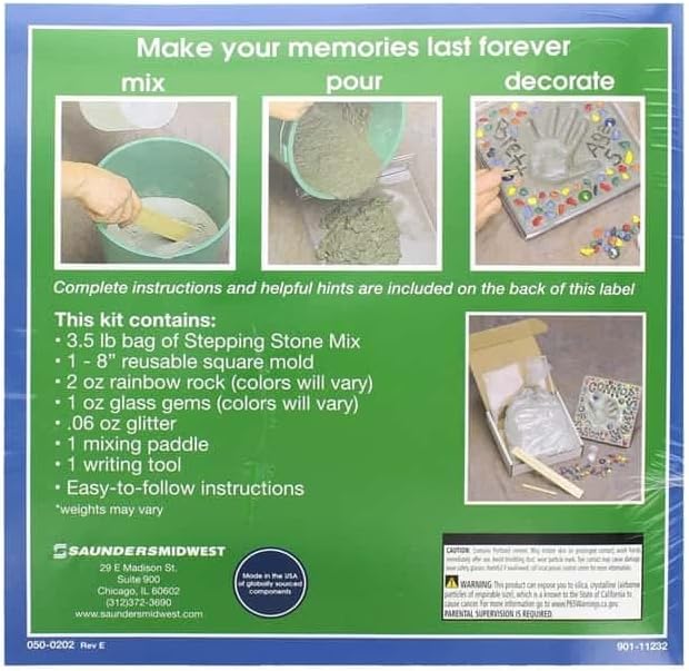 StoneCraft (90111232) 8 Inch Mosaic Stepping Stone Kit