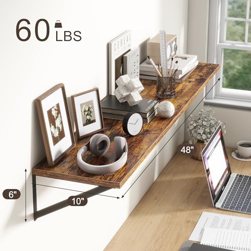 Floating Shelves 48 Inch Long (2 Count)