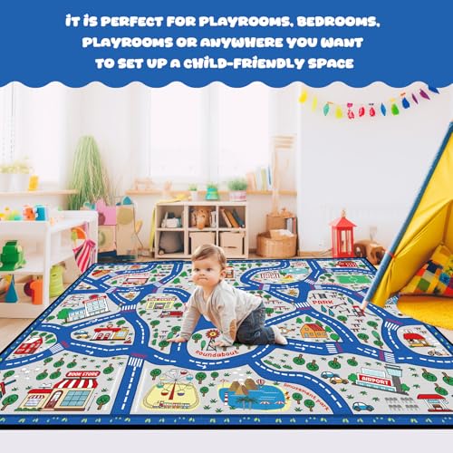 Kids Playmat Rug 6x9 ft