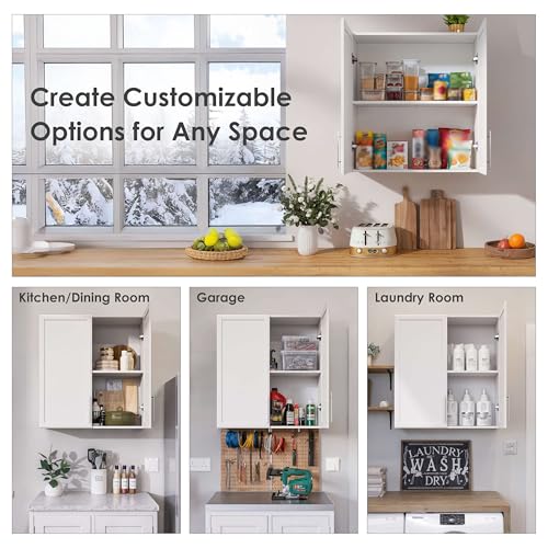 30" Laundry Room Cabinets Wall Mounted