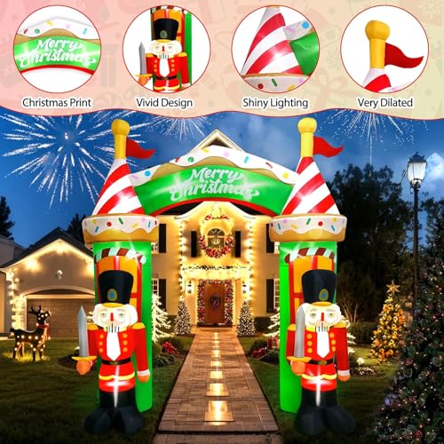 9FT Christmas Inflatable Archway