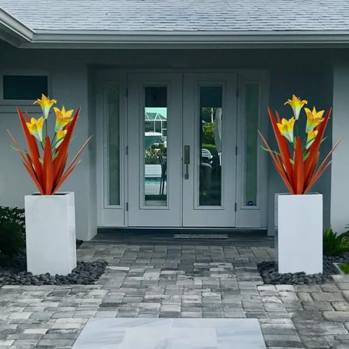 Metal Agave Plant Outdoor Decoration Lily Mexican Yard Art Garden Statue