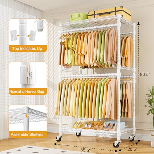 P4 Rolling Clothes Rack