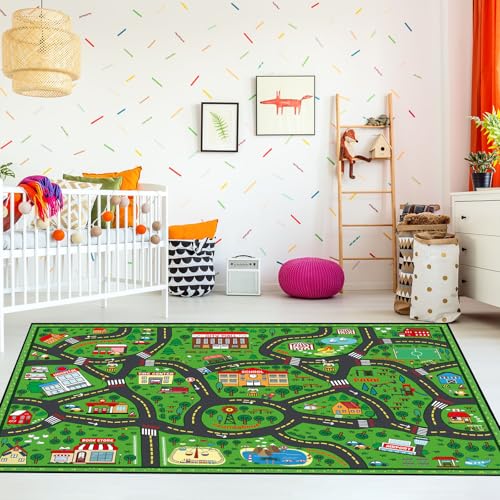 Kids Playmat Rug 4x6 ft