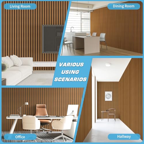 Six Grid Design Slim Slat Wall Panel (4 Count)