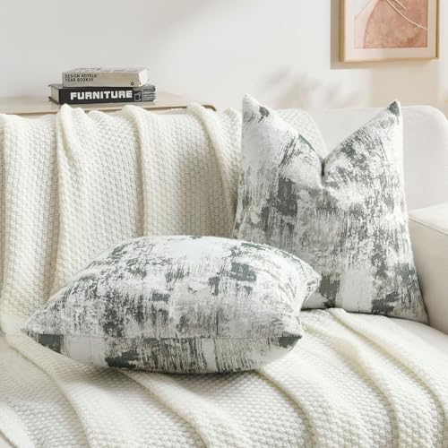 Pack of 2 Faux Cashmere Throw Pillow Covers 12x20 Inch (2 Count)