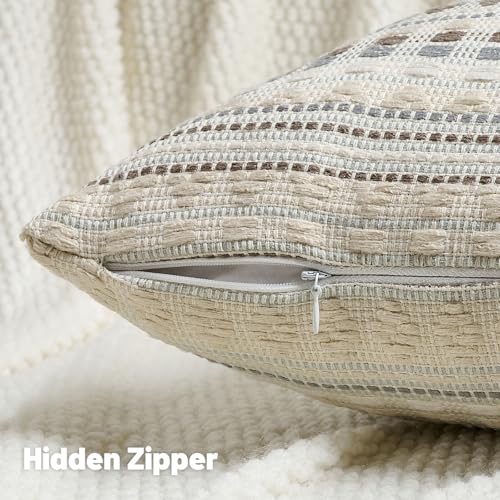 Pack of 2 Boho Throw Pillow Covers 20x20 Inch (2 Count)
