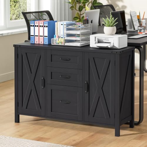 File Cabinet with 3 Drawers Fits Files Letter