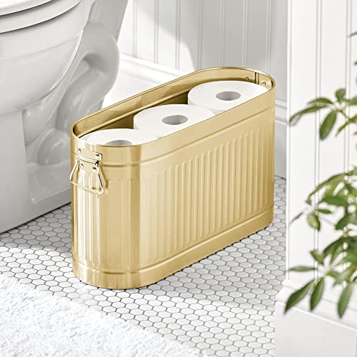Large Steel Free Standing Toilet Paper Organizer (6 Count)