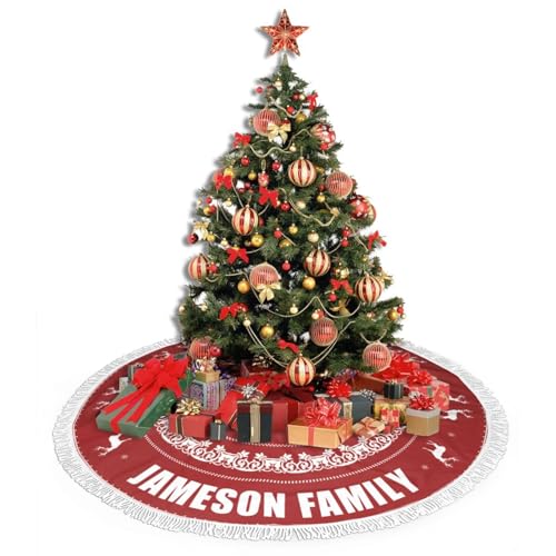 Custom Christmas Tree Skirt with Name