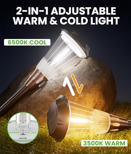 Solar Pathway Lights Outdoor (6 Count)