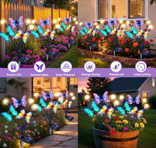 Solar Garden Lights Outdoor (4 Count)