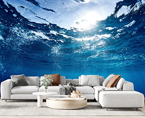 Sunlight Shining into the sea wall Mural Wallpaper for Bedroom 178" x 117" (144.6 Sq Ft)