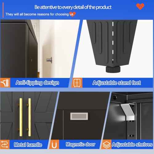 74.8" Tall Kitchen Pantry Cabinet