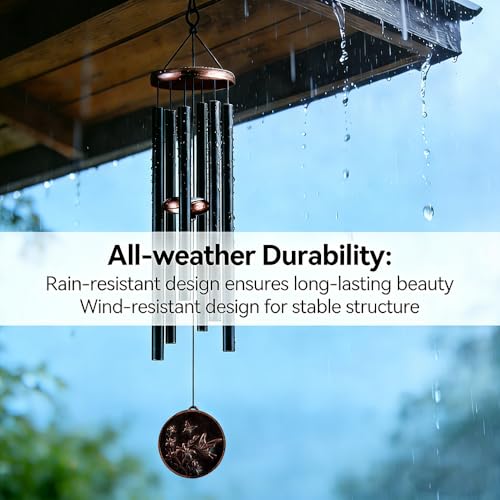 34" Butterfly Wind Chimes for Outside