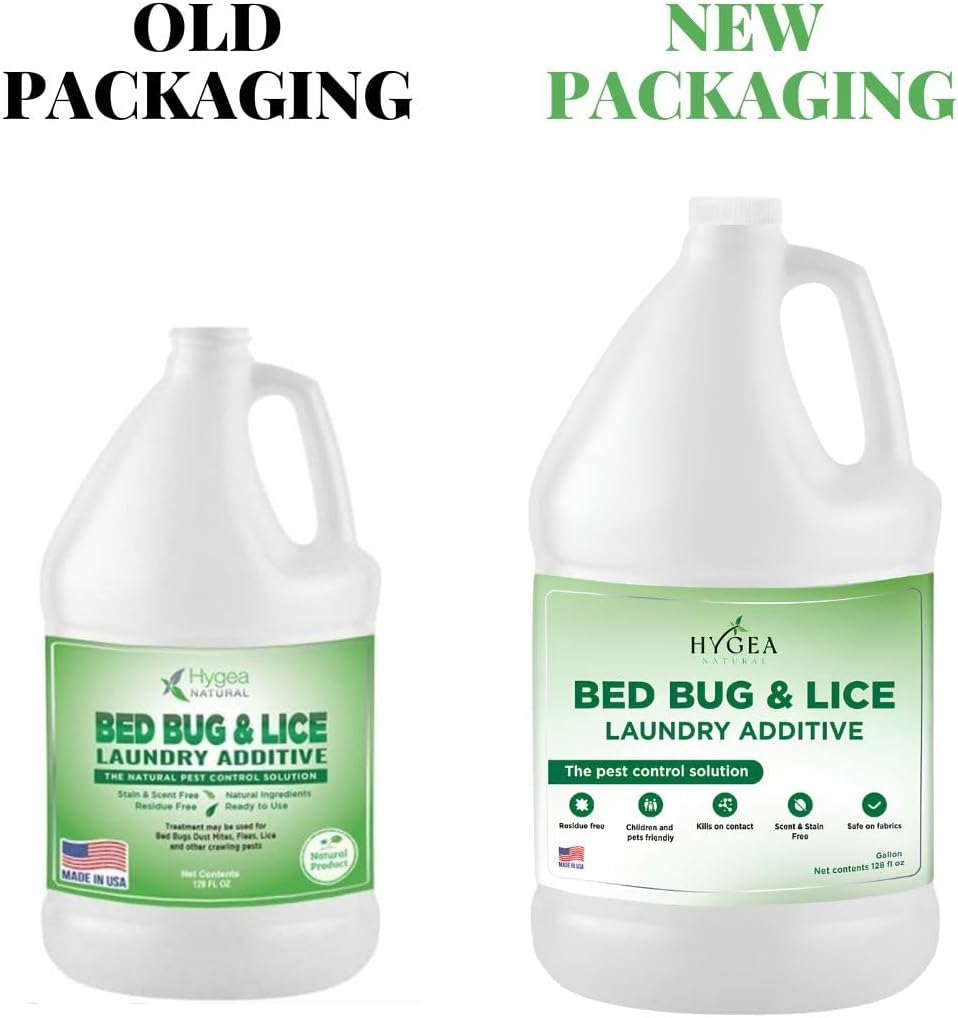 Lice and Bed Bug Laundry Additive - Environmentally Responsible, Odorless, and Stain-Free Liquid Laundry Treatment - Safe for Children and Pets - Any Water Temperature (1 Gallon) - Décor Diaries