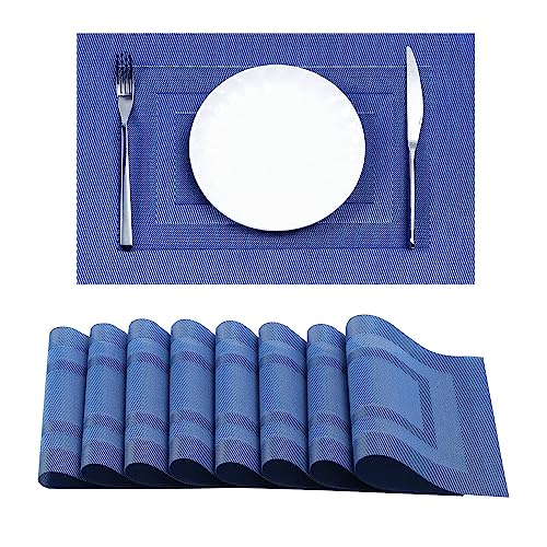 Blue Frame Placemats Set of 8 (8 Count)