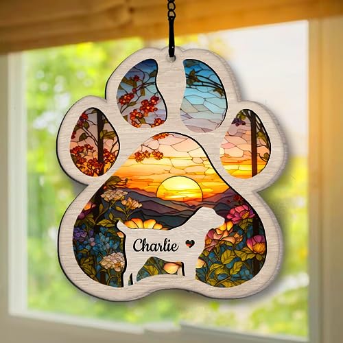 Personalized Central Asian Shepherd Suncatcher Dog Memorial Gifts