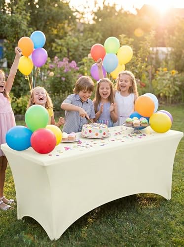 Spandex Table Cloth 2 Pack [8FT (2 Count)