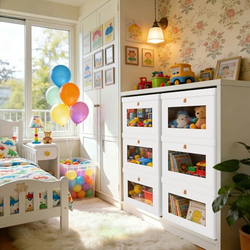 Storage Bins with Lids (8 Count)