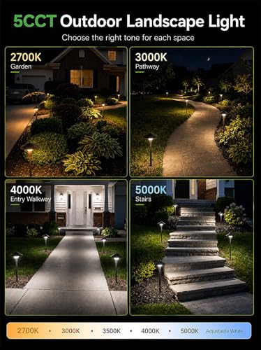 Low Voltage Landscape Sidewalk Lighting (4 Count)