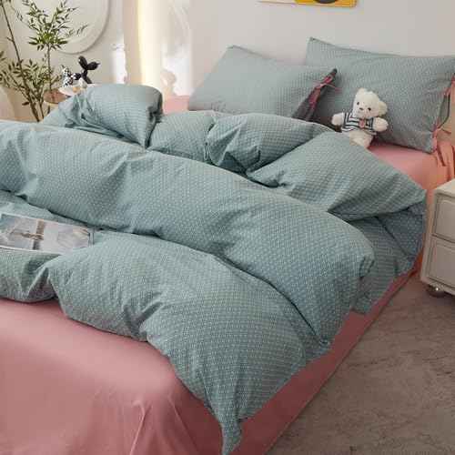 Vintage Green Floral Comforter Set King