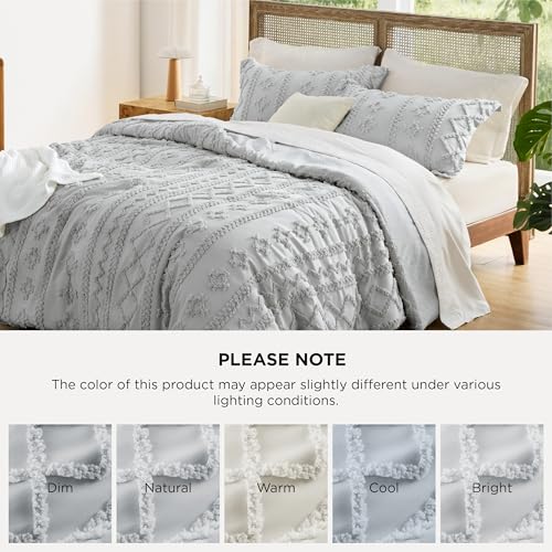 Tufted Boho Comforter Set Oversized King