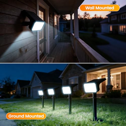 10 Pack Solar Spot Lights Outdoor Waterproof IP67 (10 Count)